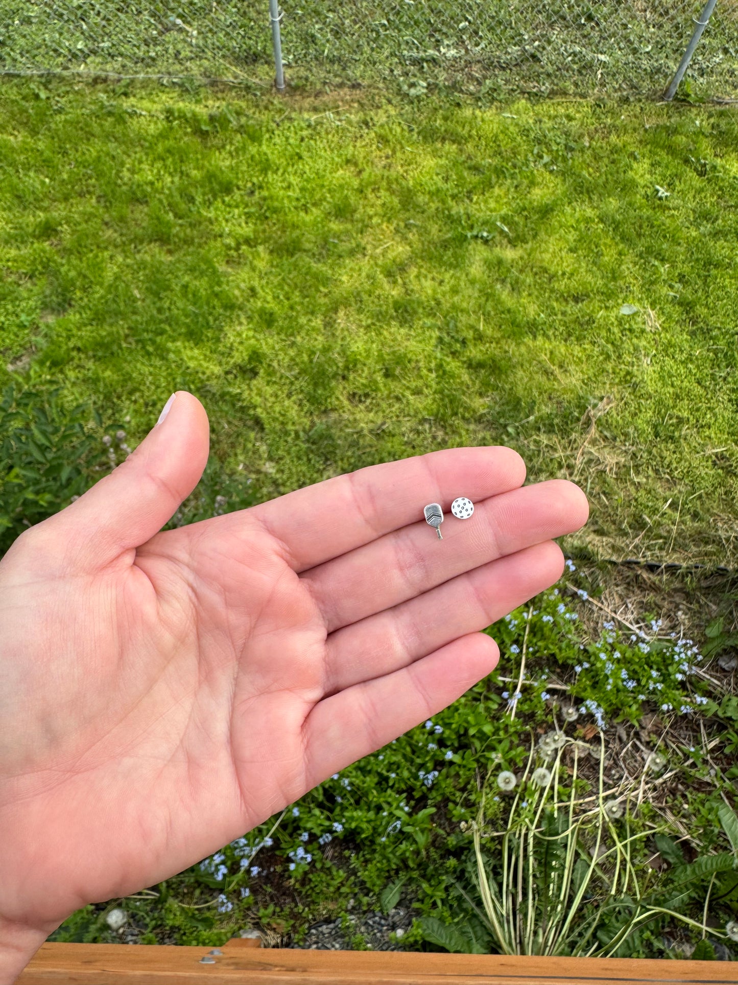 Pickle Ball stud earrings