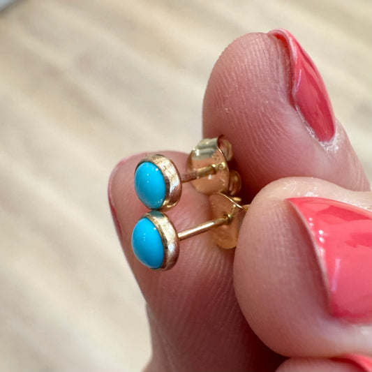 BlueBird Turquoise™ Gold Filled Studs