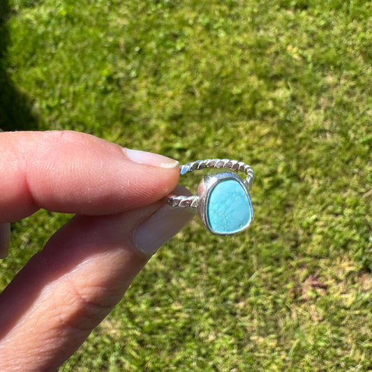 Natural #8 Turquoise Ring | Size