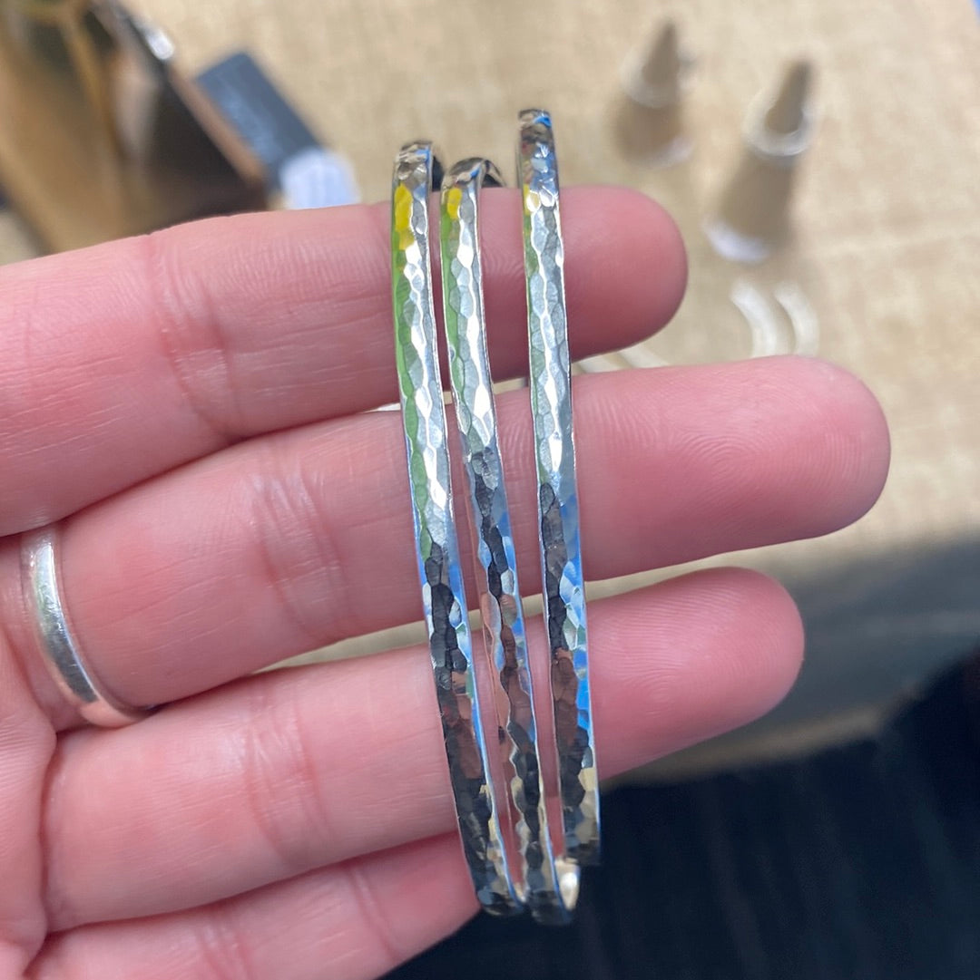 Single hammered Stacking Cuff | Slim