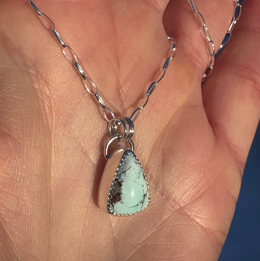 Faustite Blue Pendant Necklace