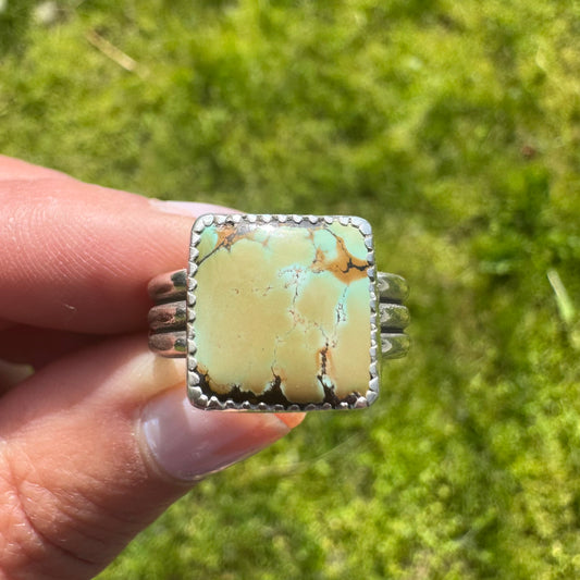 Treasure Mountain Turquoise Ring | Size 8.25