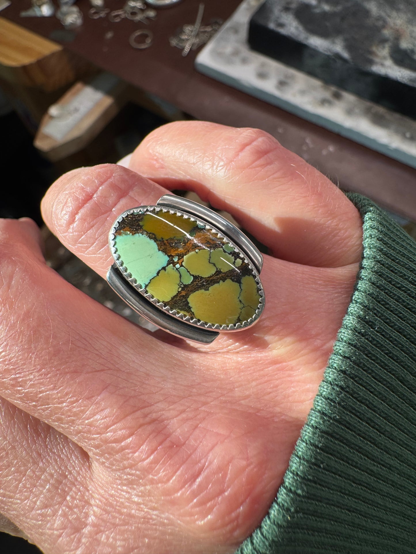QinGu Turquoise Ring || Size 7.5