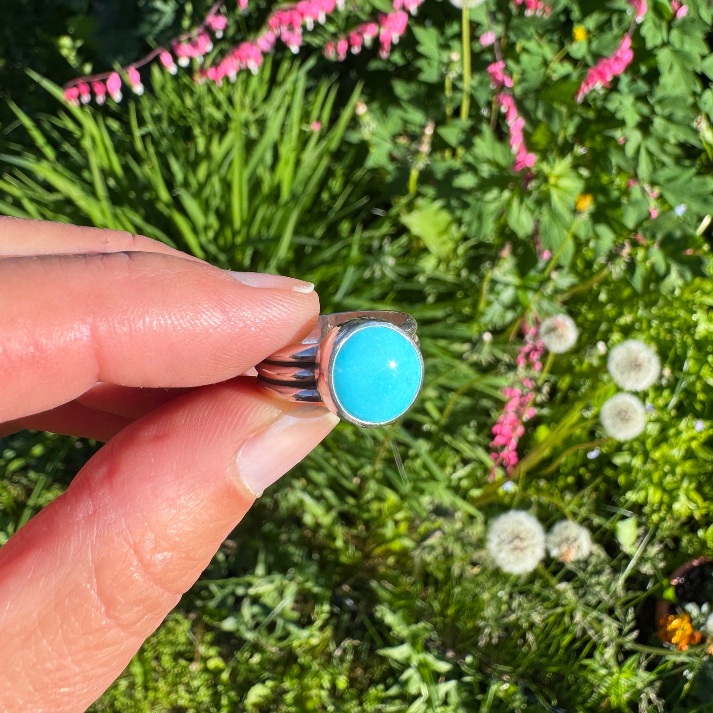 Sleeping Beauty Turquoise Ridge Ring | Size 6.25