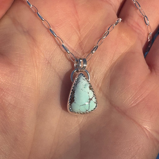 Faustite Blue Pendant Necklace