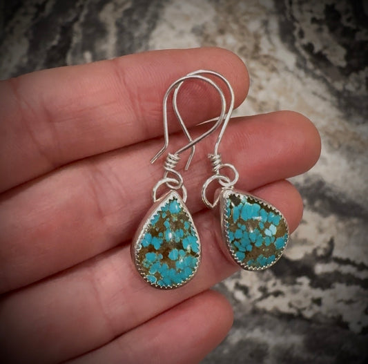 Ascent Earrings Featuring #8 Turquoise
