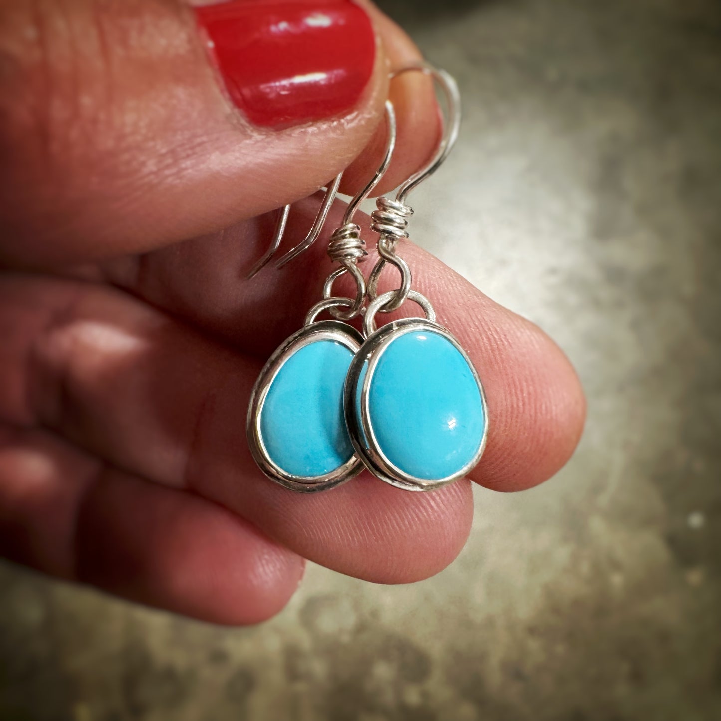 Sleeping Beauty Turquoise earrings