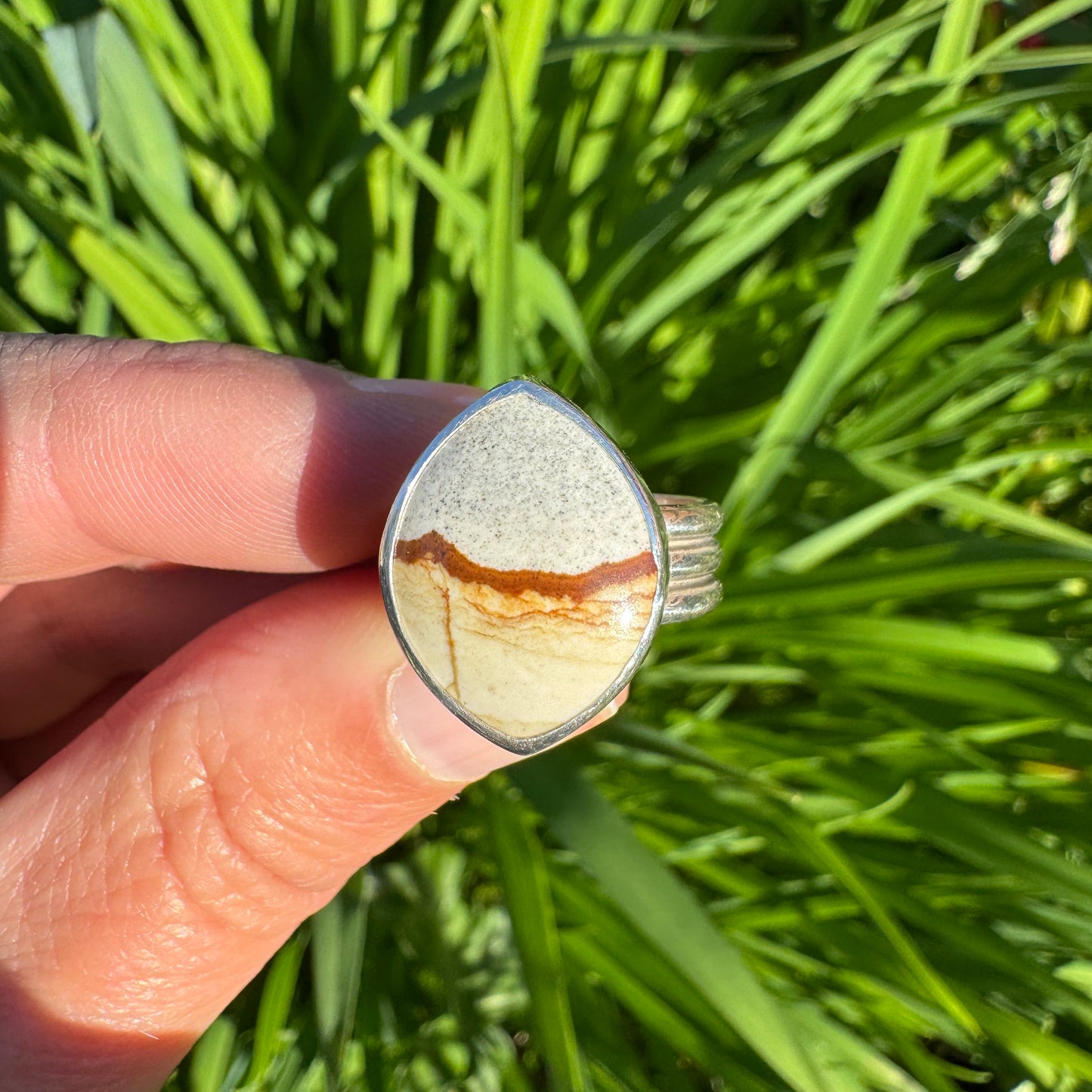 Chicken Track Jasper Ridge Ring | Size 5.75