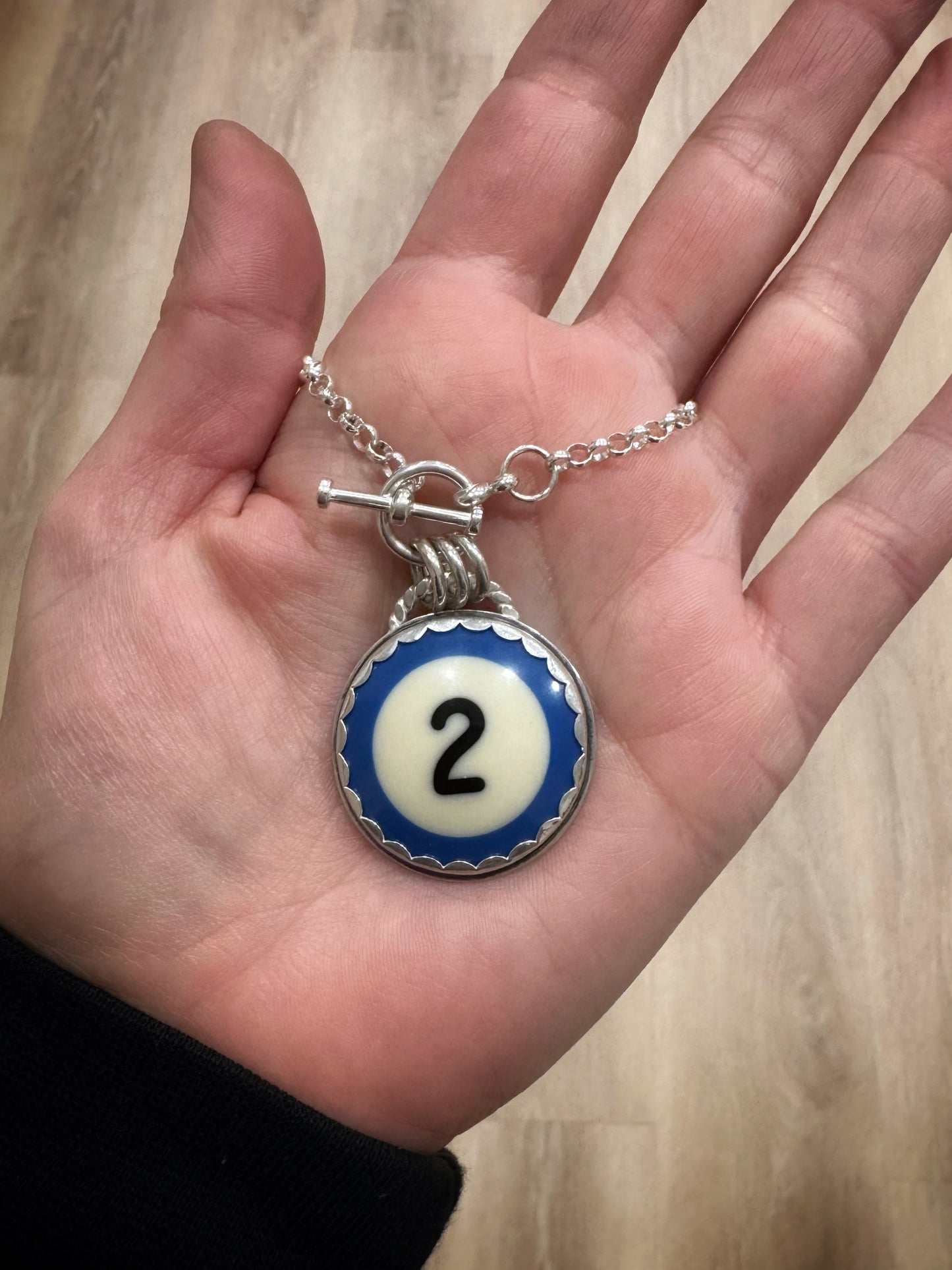 #2 Pool ball necklace