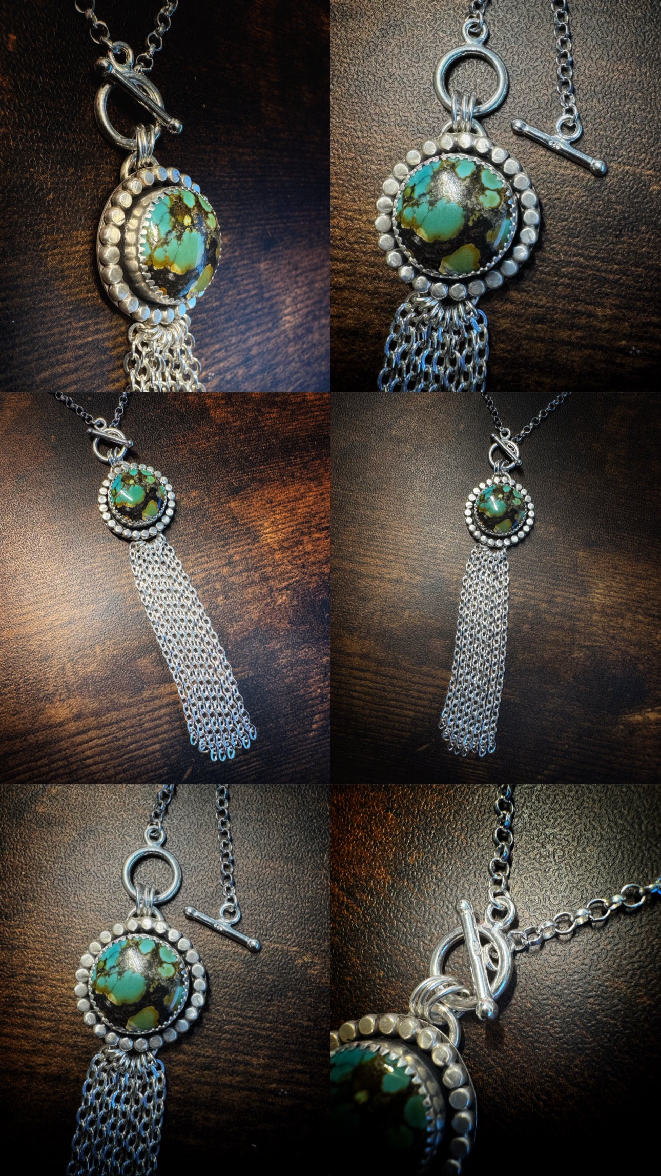 QinGu Turquosie Tassel Necklace
