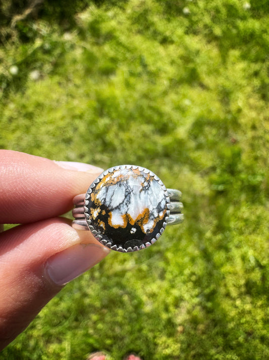 Thundercloud Turquoise Ring | Size 9.25