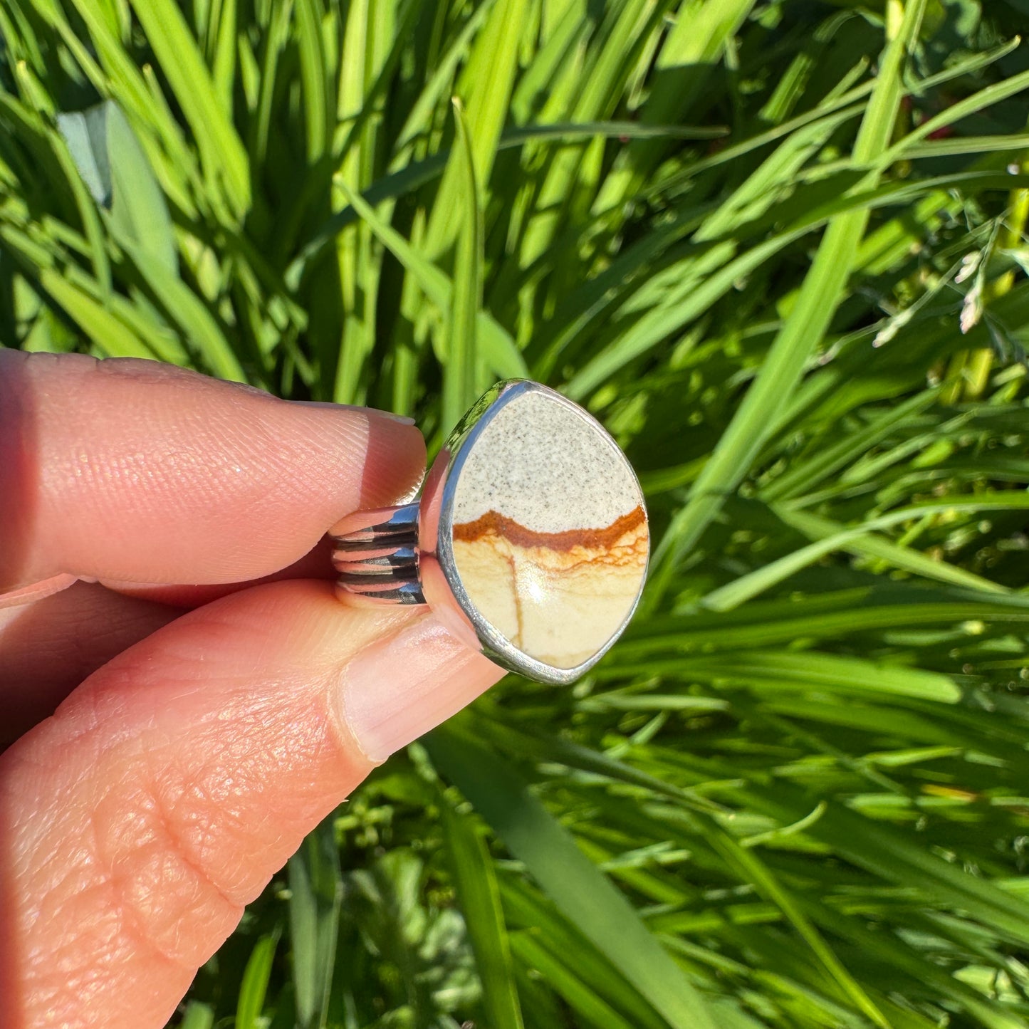 Chicken Track Jasper Ridge Ring | Size 5.75