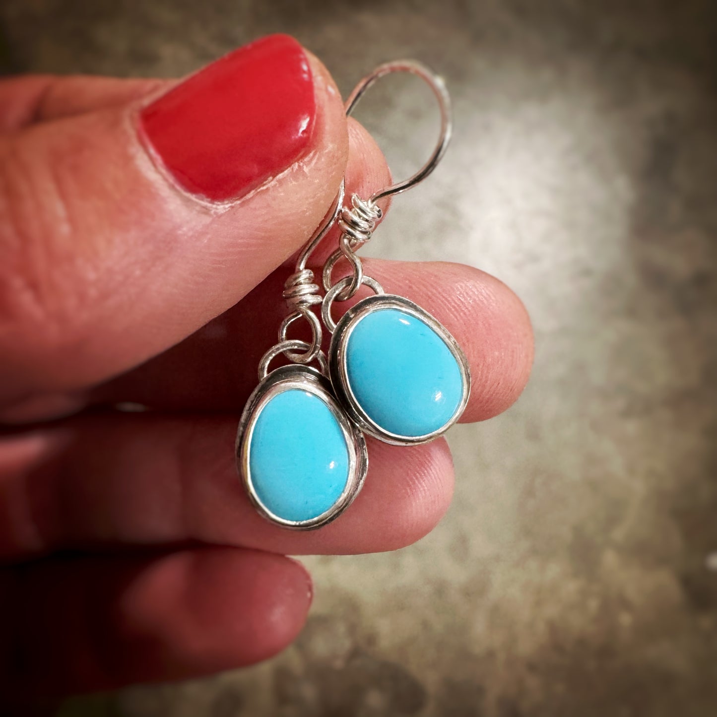 Sleeping Beauty Turquoise earrings