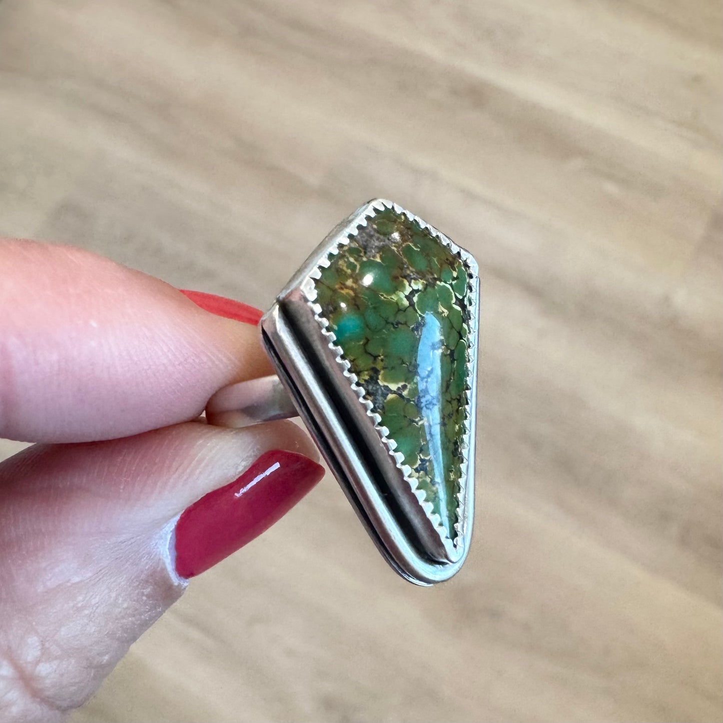 Bamboo Mountain Turquoise Ring | Size 6.25