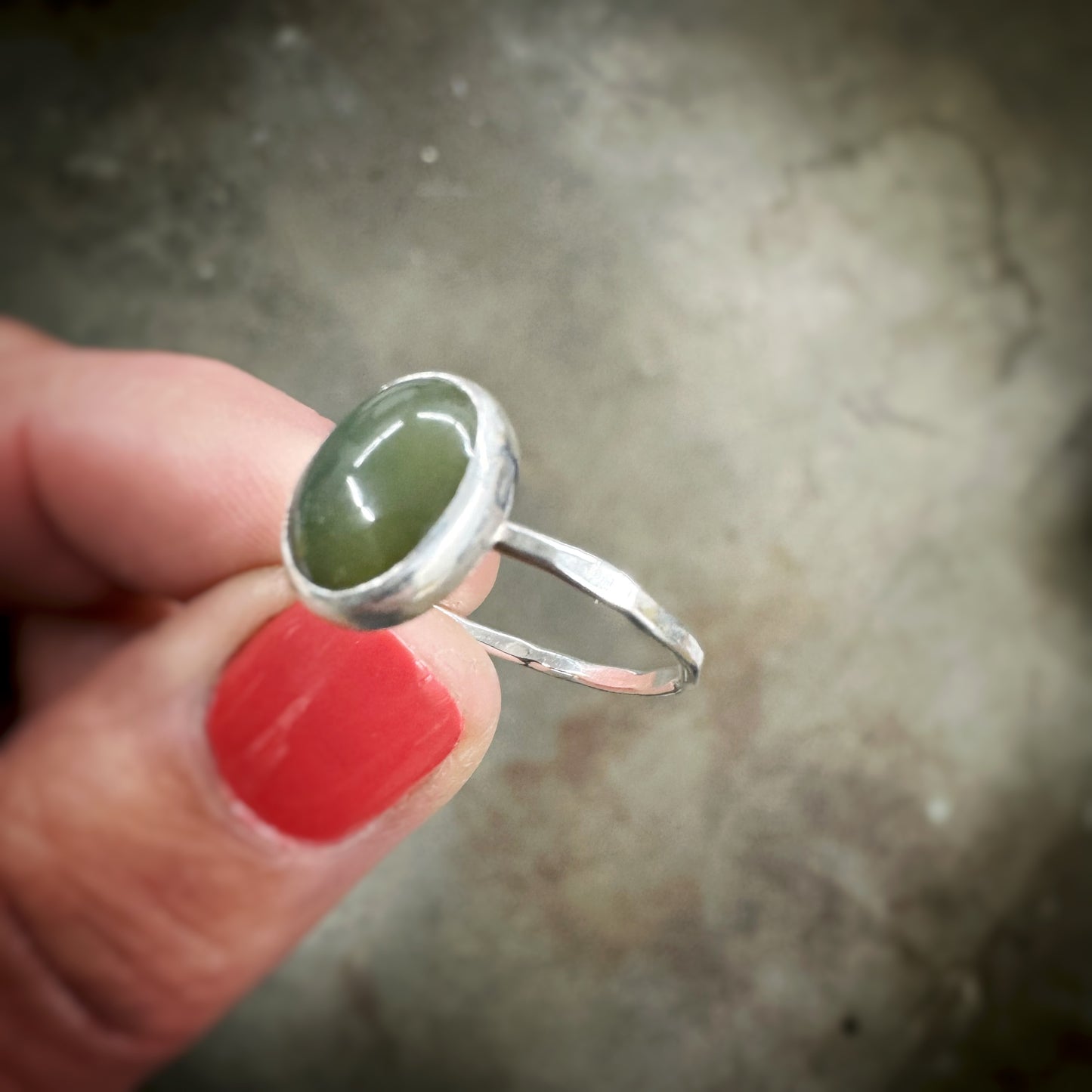 Guatemalan Jadeite Stacker Ring _