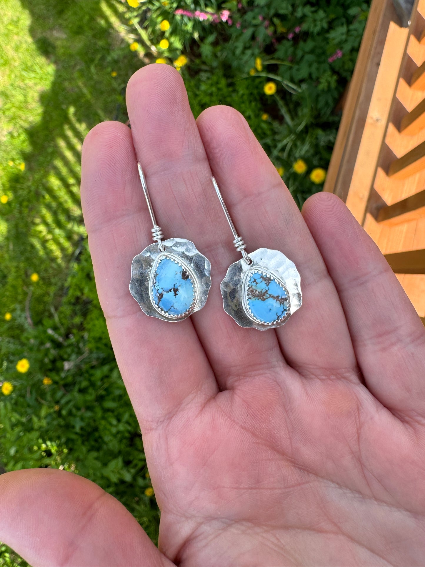 Golden Hills Turquoise Drop Earrings