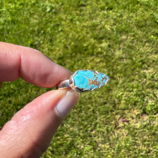Royston Turquoise East West ring | Size 8.75