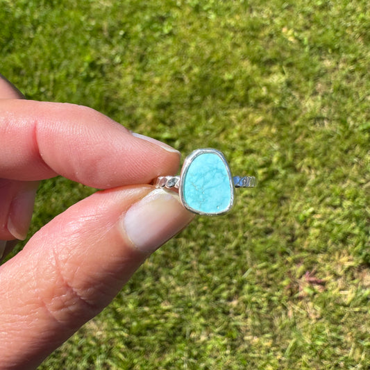 Natural #8 Turquoise Ring | Size
