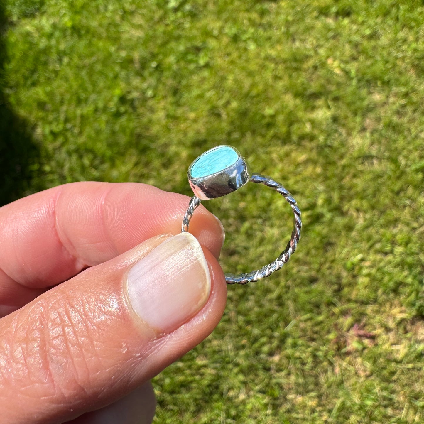 Natural #8 Turquoise Ring | Size
