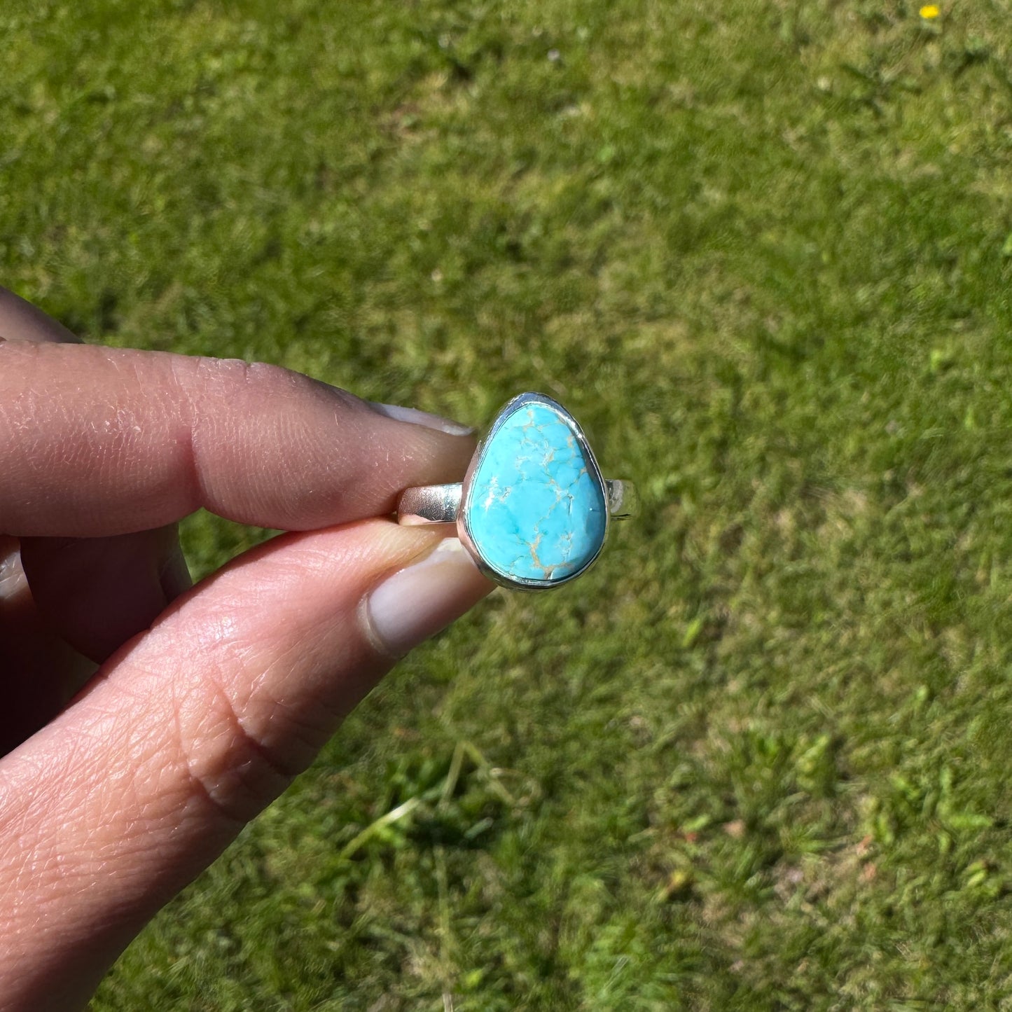 Sonoran Gold Turquoise Ring | Size 8.25 - 8.5