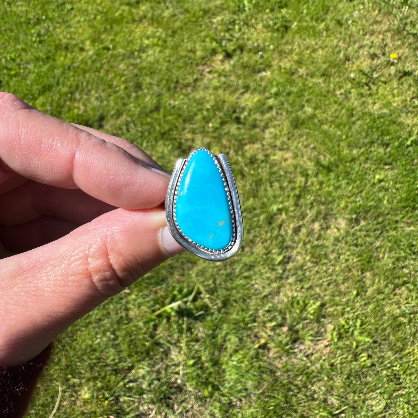 Kingman Turquoise Ring | Size 6.75