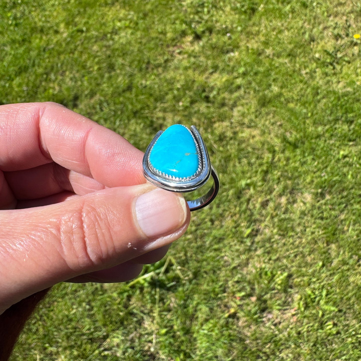 Kingman Turquoise Ring | Size 6.75