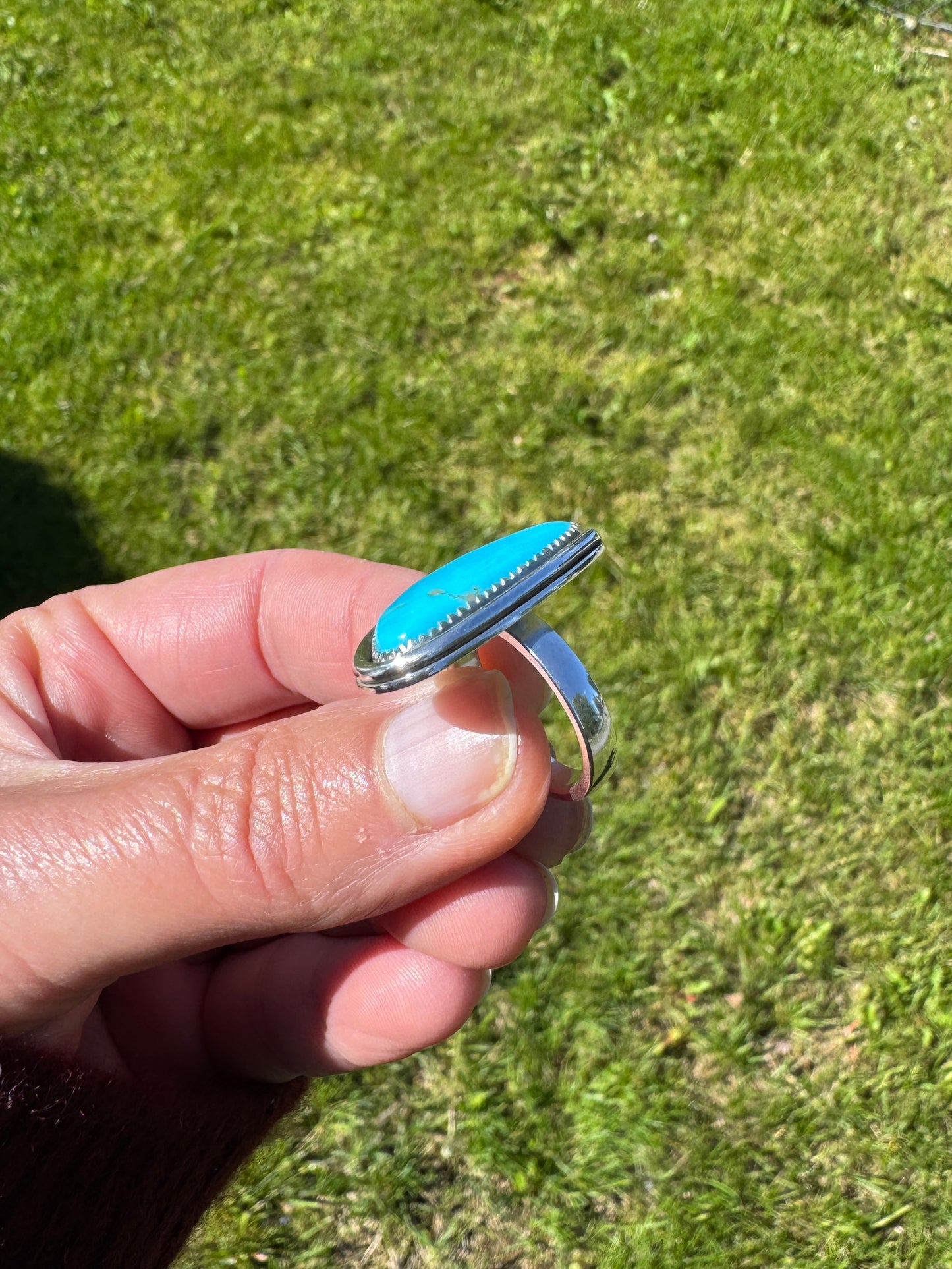 Kingman Turquoise Ring | Size 6.75