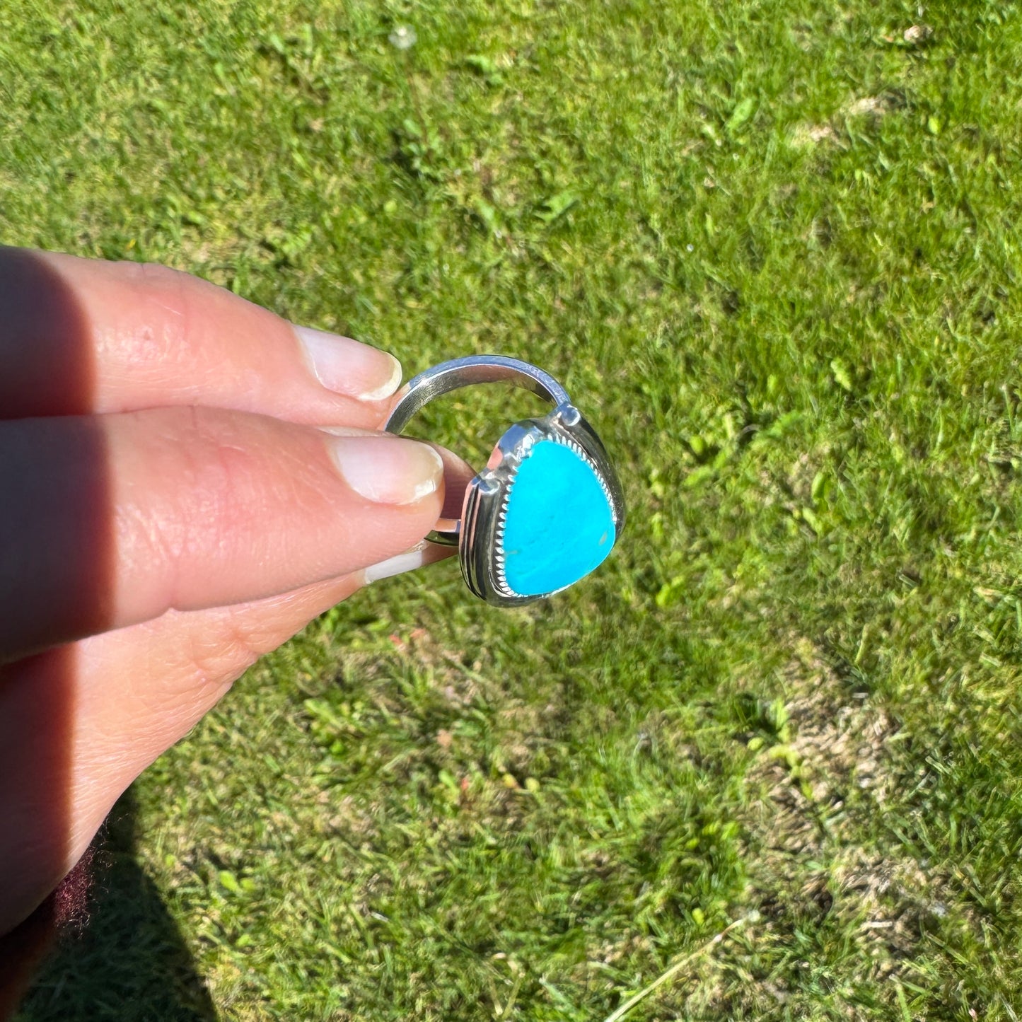 Kingman Turquoise Ring | Size 6.75