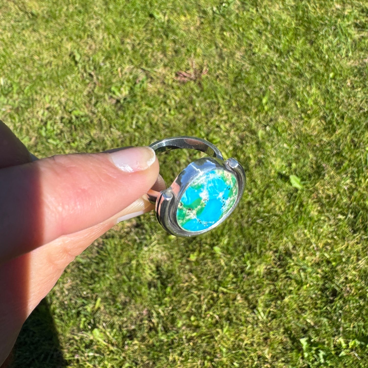 Sonoran Gold Turquoise Wrap ring |Size 8.5