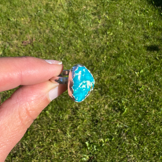 Fox Turquoise Ring | Size 6.5
