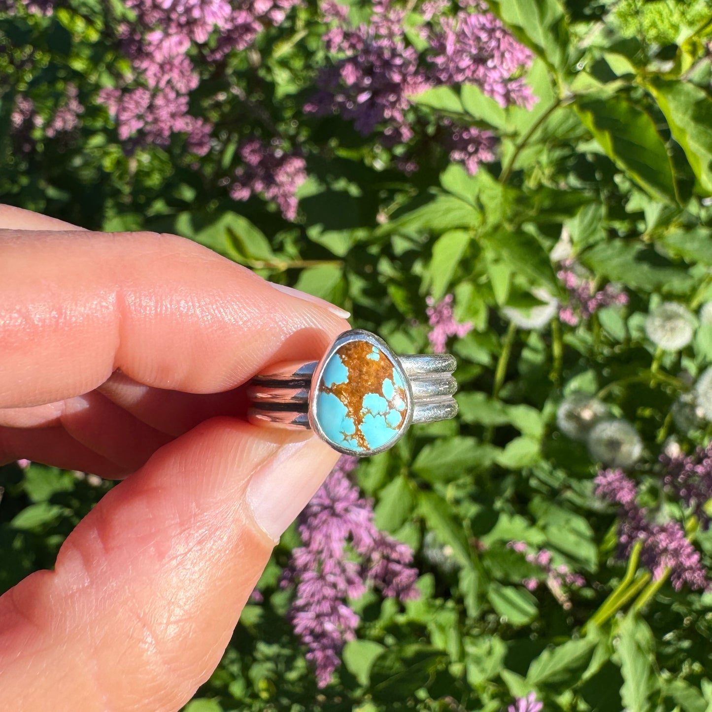 #8 Turquoise Ridge Ring | Size 9