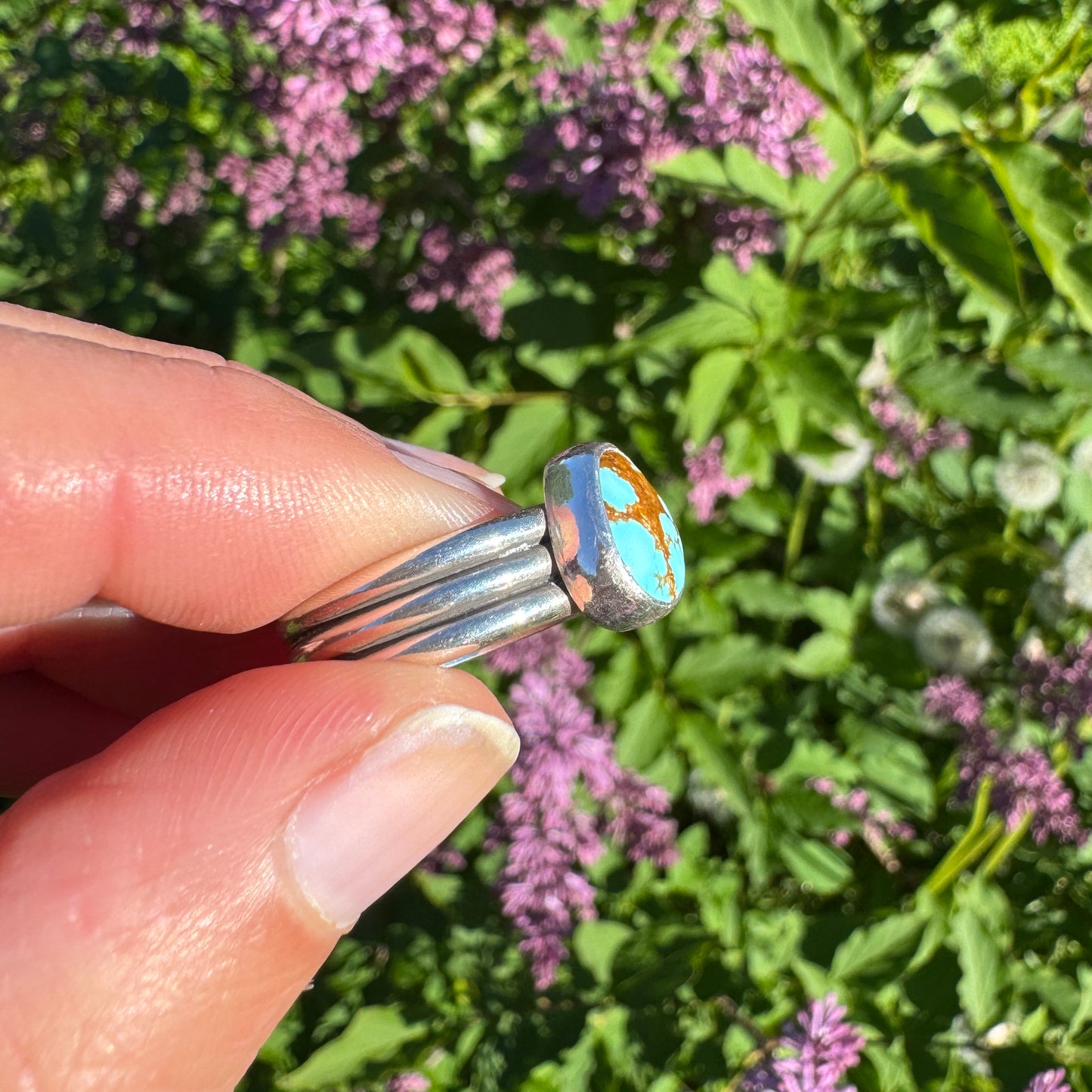 #8 Turquoise Ridge Ring | Size 9