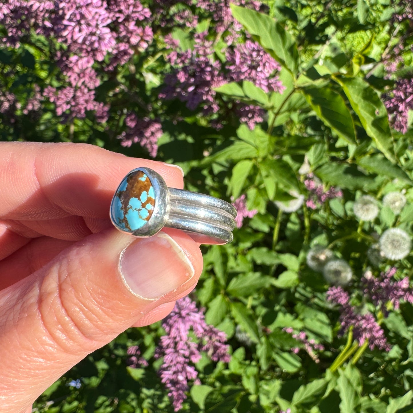 #8 Turquoise Ridge Ring | Size 9