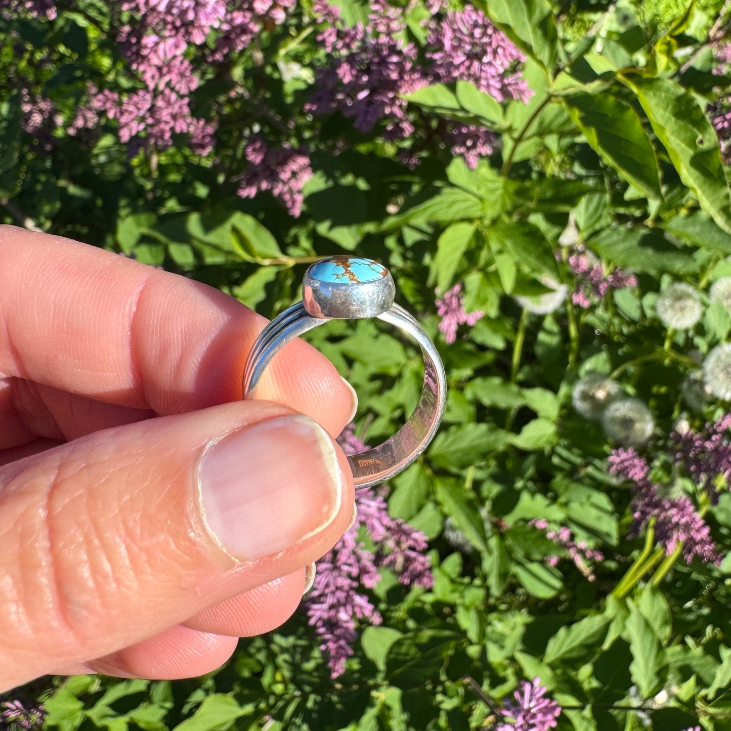 #8 Turquoise Ridge Ring | Size 9