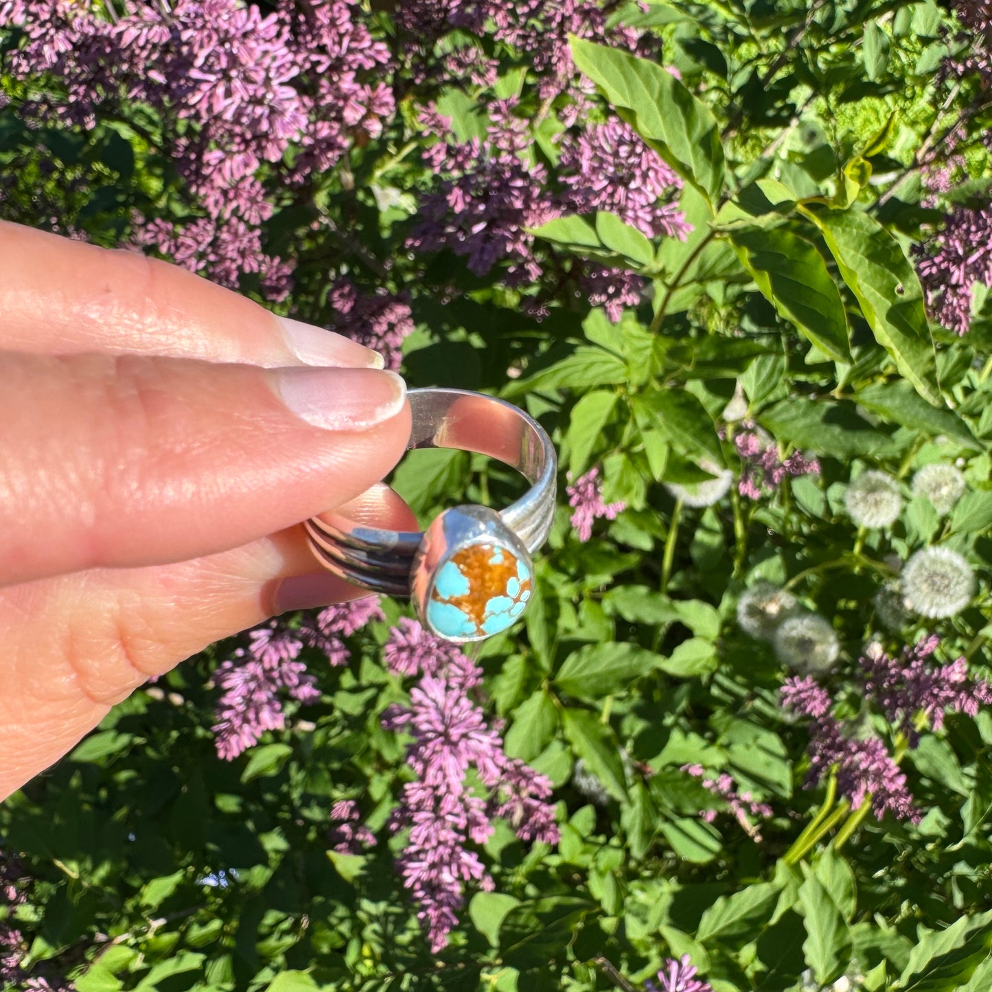 #8 Turquoise Ridge Ring | Size 9