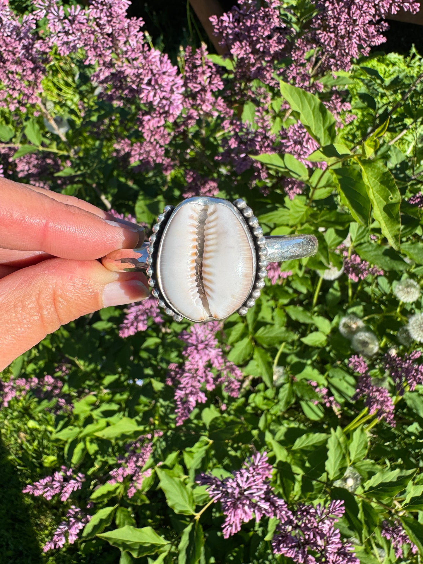 Hawaiian Cowrie Shell Cuff | Size M