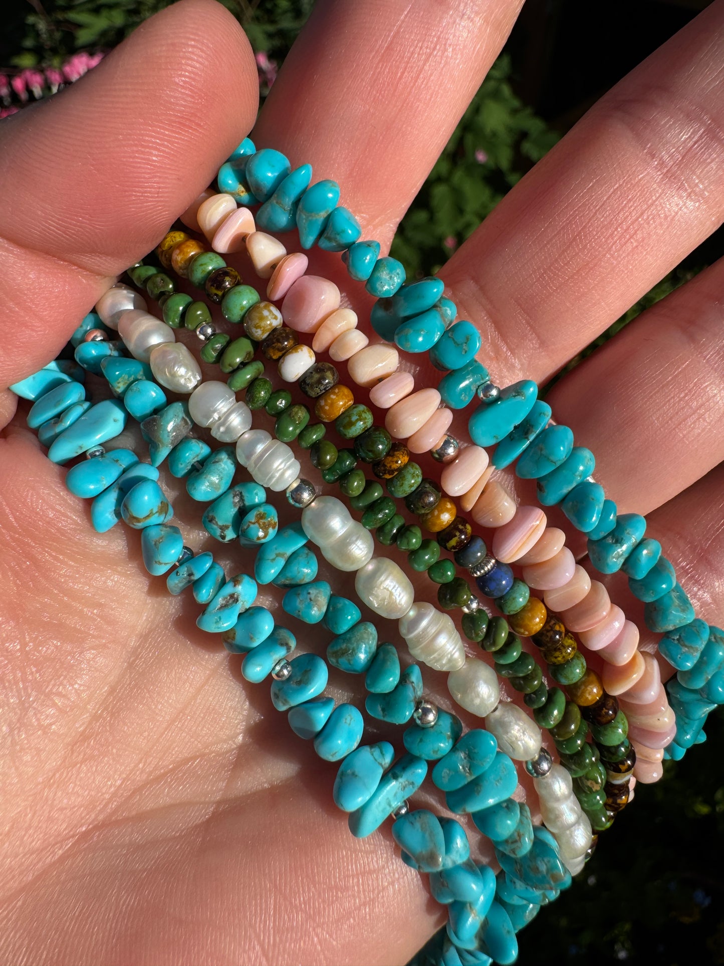 Cultured Pearl + Sterling Silver Beaded Necklace