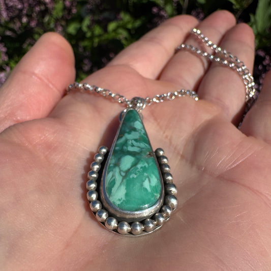 Broken Arrow Variscite Necklace