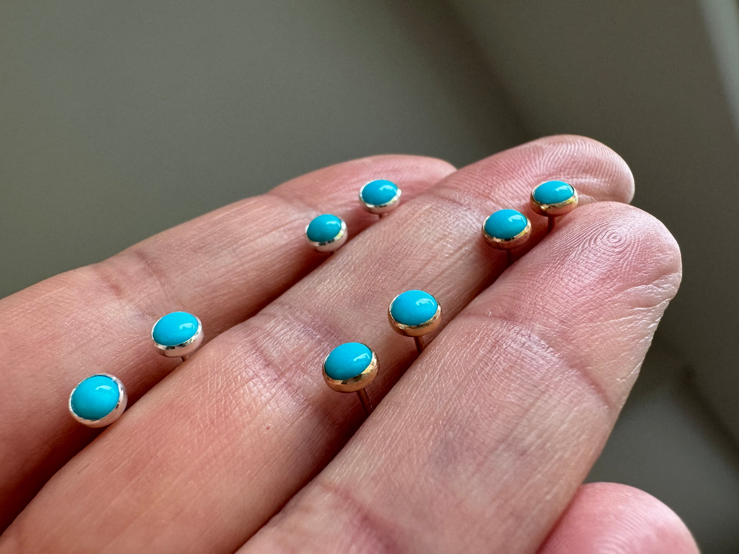 BlueBird Turquoise™ Gold Filled Studs