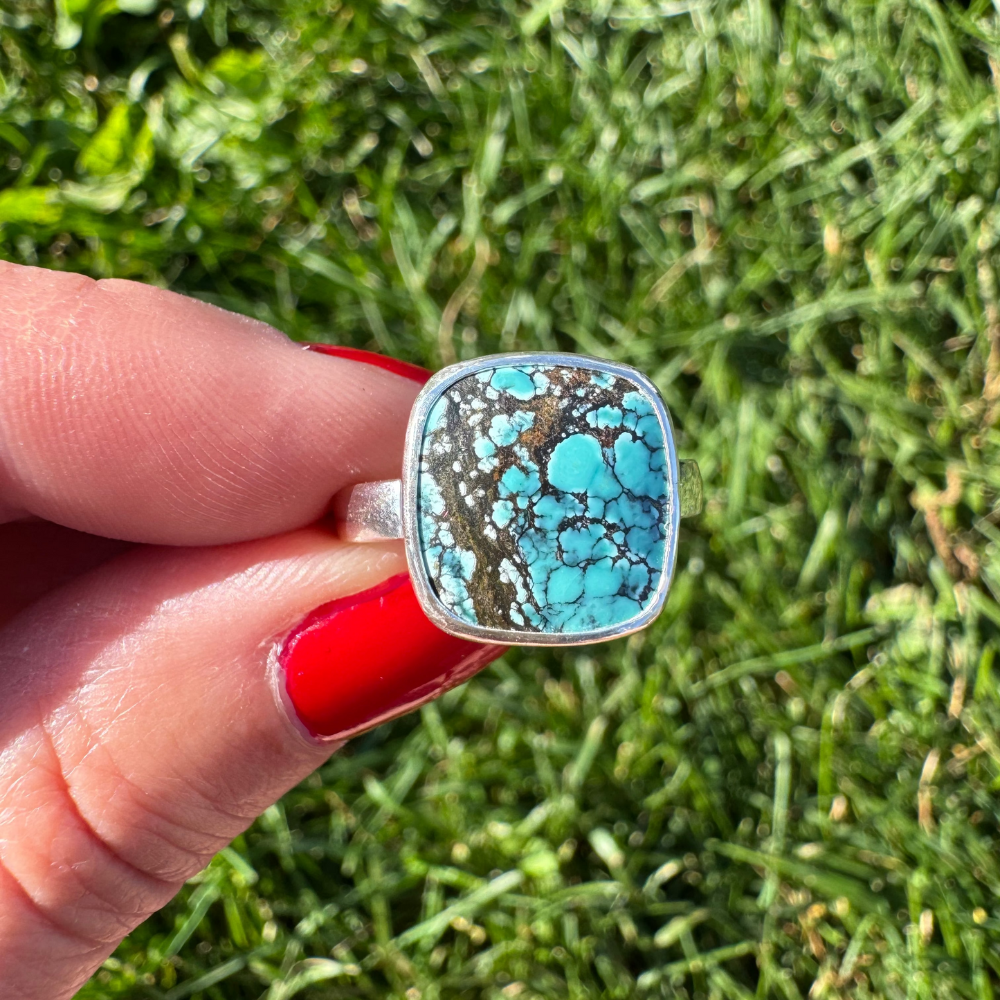 Sea Foam Turquoise Ring | Size 8.5