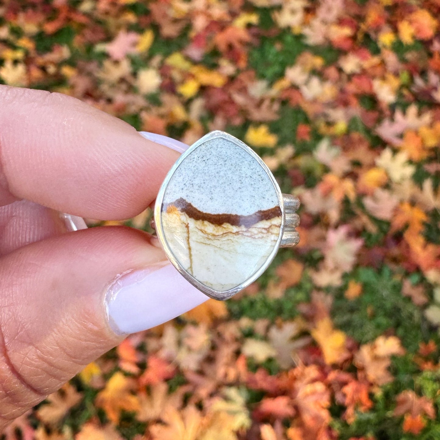 Chicken Track Jasper Ridge Ring | Size 5.75
