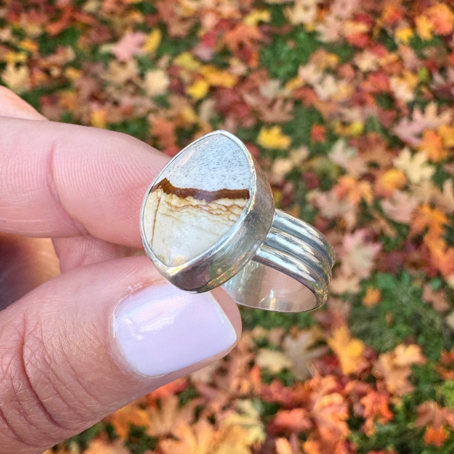 Chicken Track Jasper Ridge Ring | Size 5.75