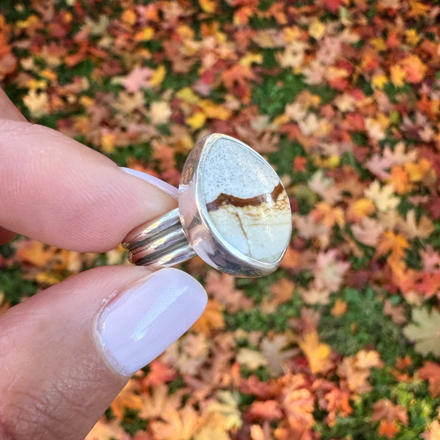 Chicken Track Jasper Ridge Ring | Size 5.75