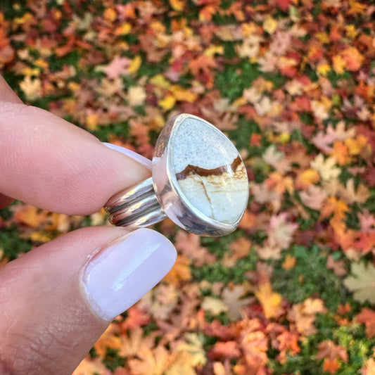 Chicken Track Jasper Ridge Ring | Size 5.75