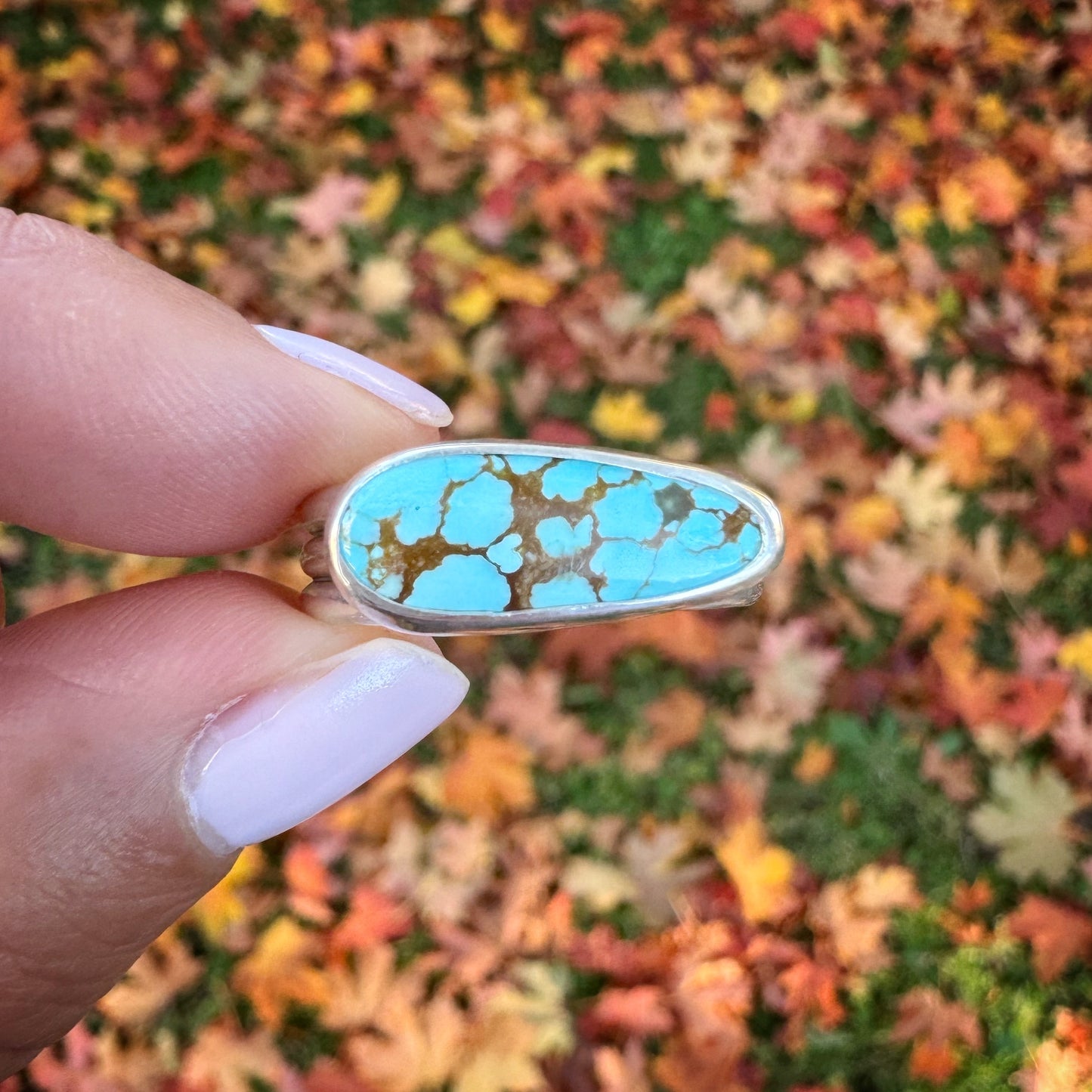 #8 Turquoise Ridge Ring | Size 9.5