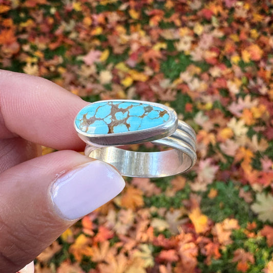 #8 Turquoise Ridge Ring | Size 9.5