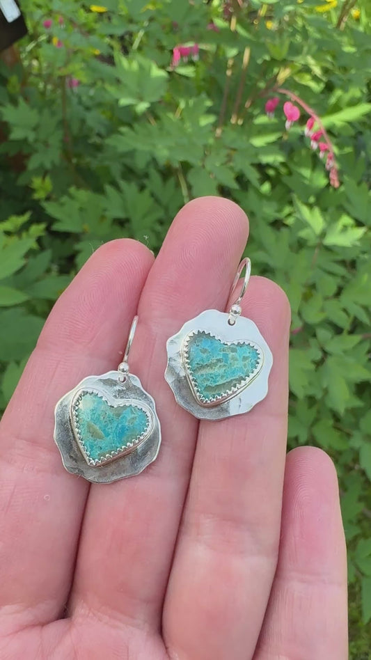 Wild Heart Earrings featuring Kingman Turquoise | No 2
